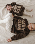 Family Sweatshirt - Chocolate Brown - The Cosy Club