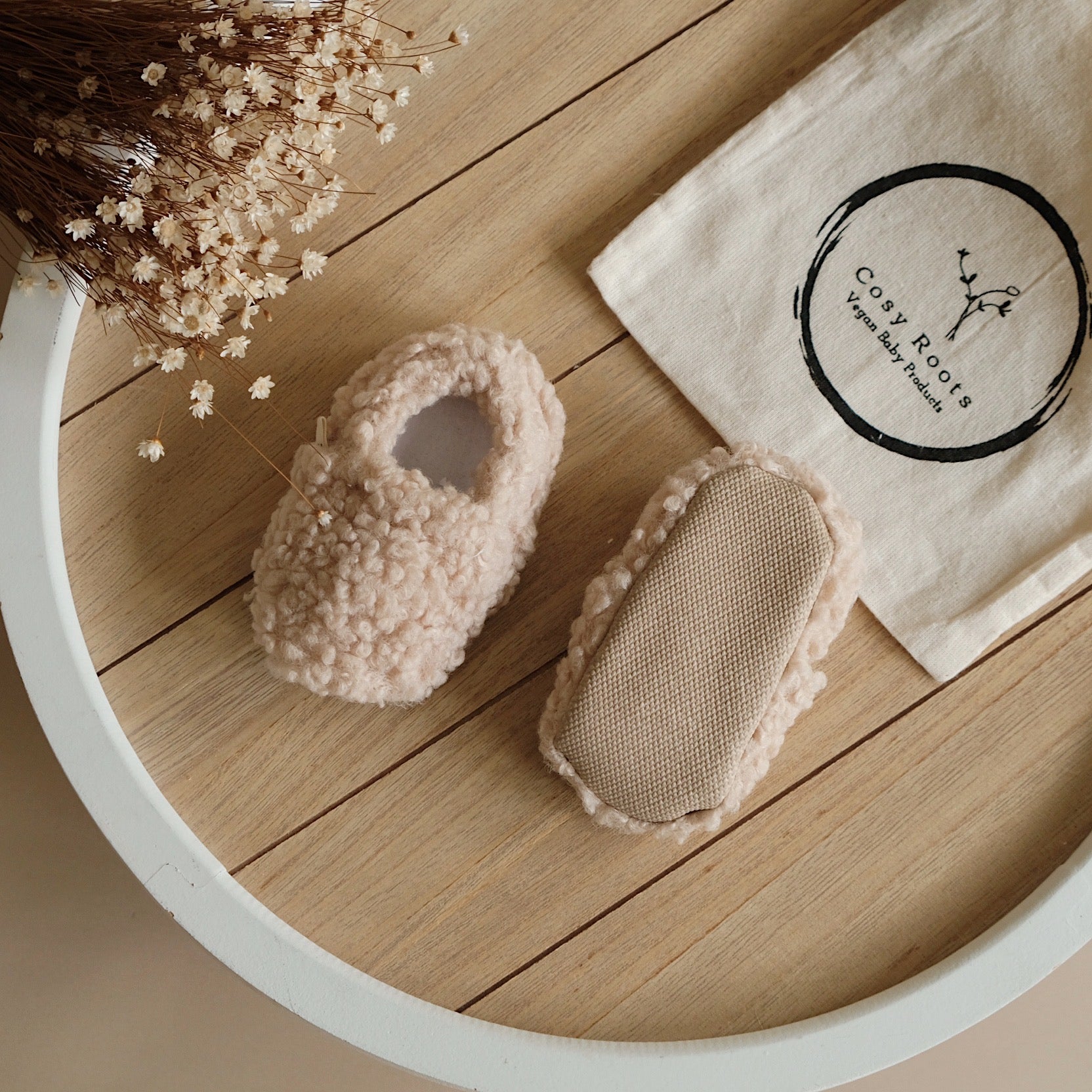 Vegan Shoes -Cosy Roots - Teddy Shoes - Sand