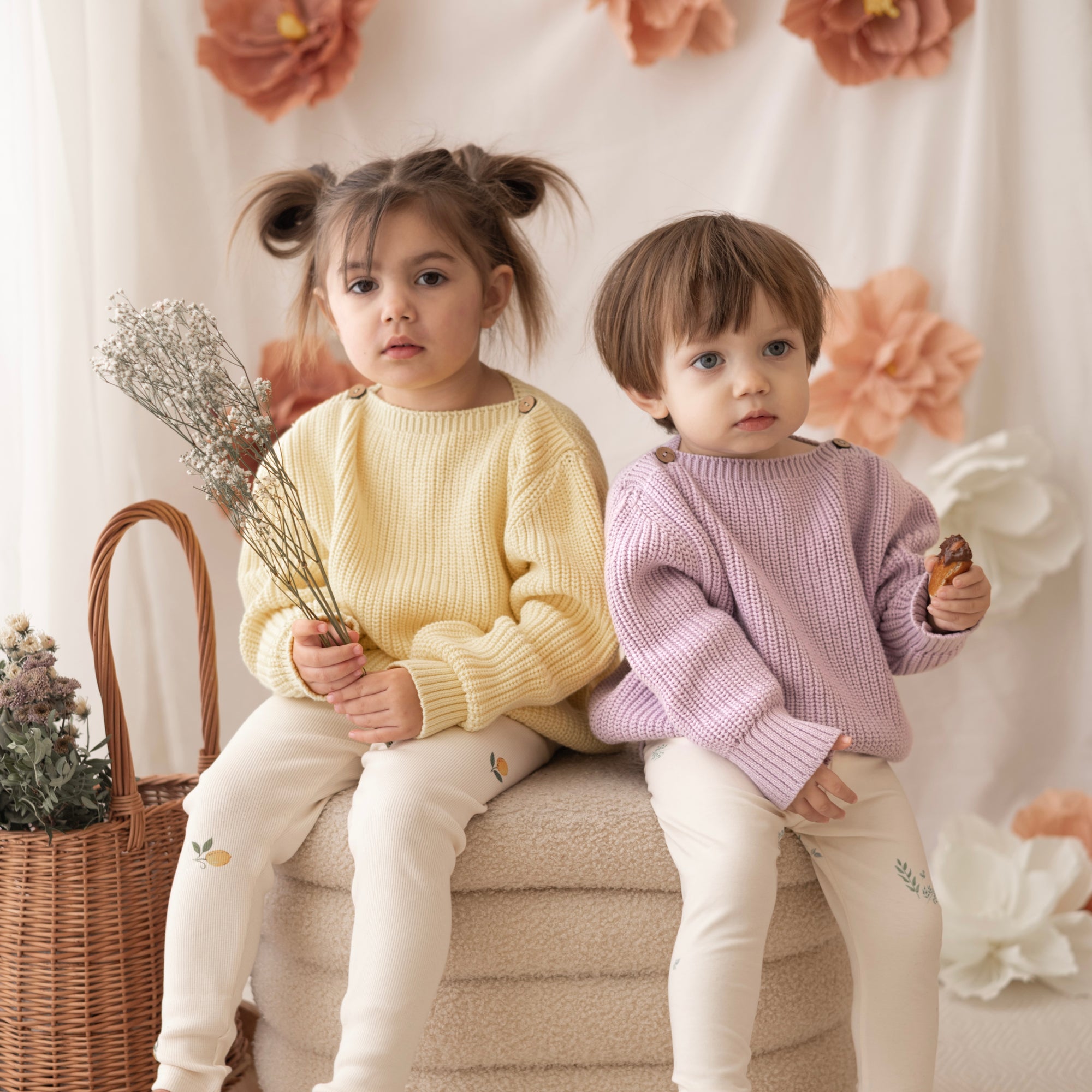 Organic Oversize Knit Pulli - Lemon Tonic