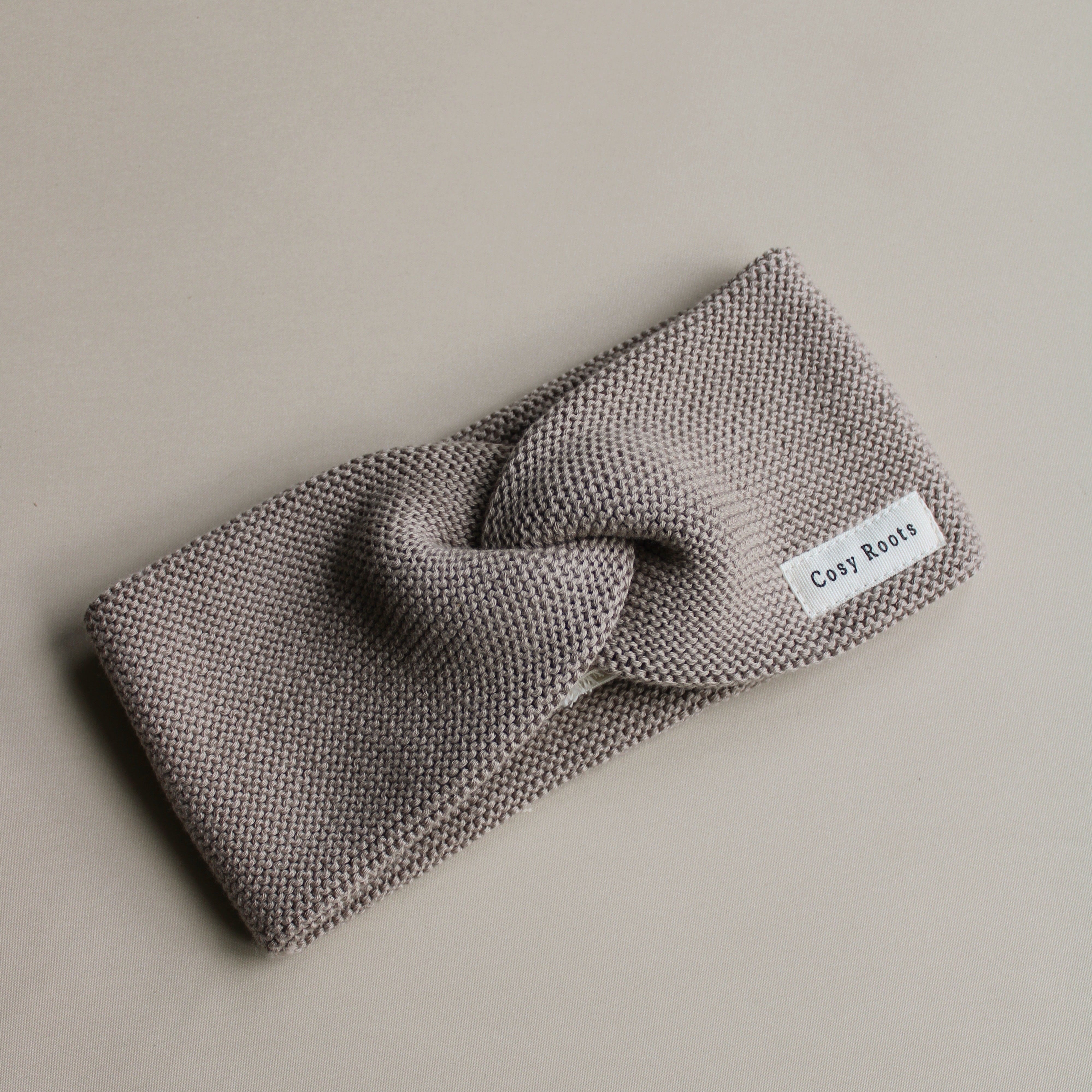 Organic Knit Headband - Caramel