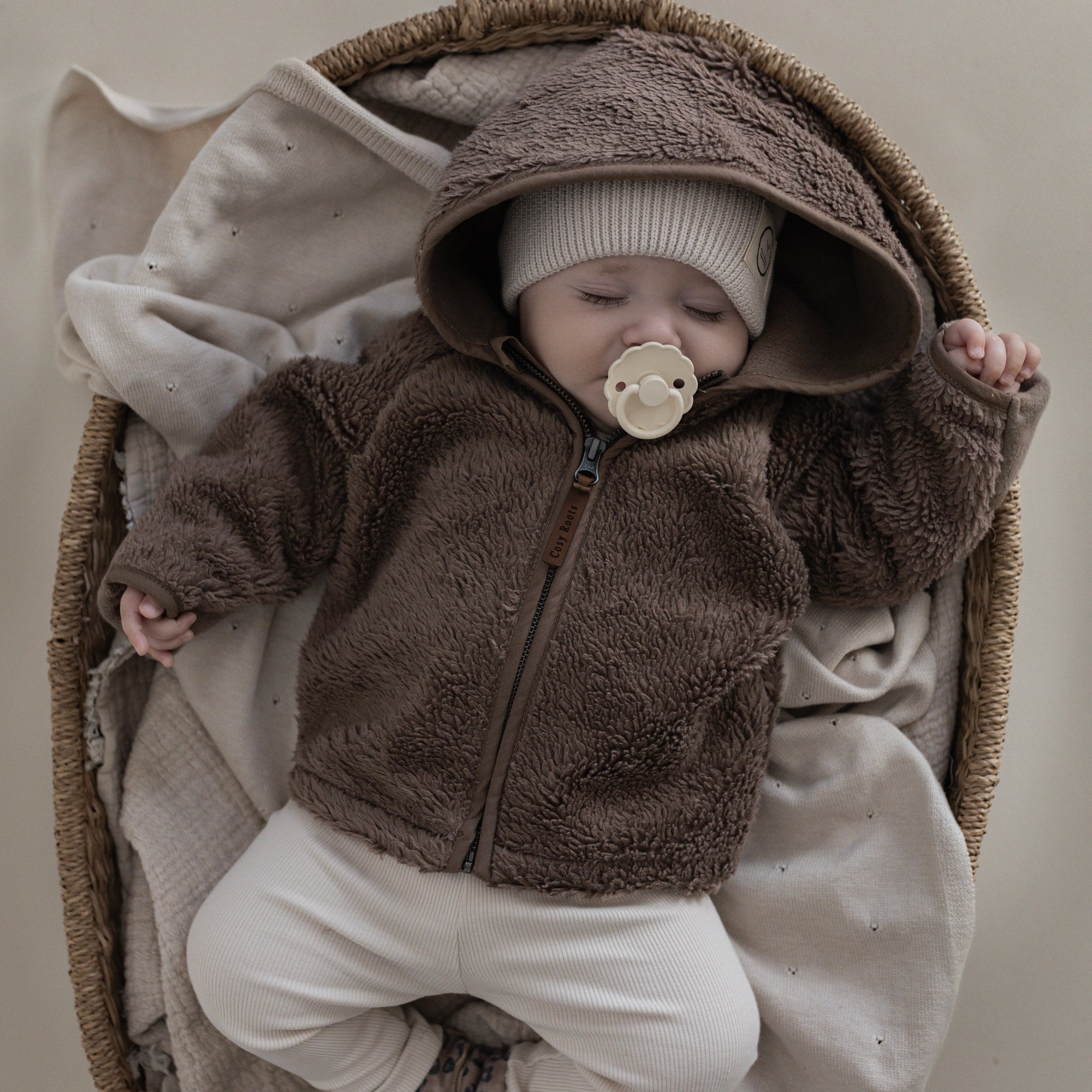 Organic Teddy Jacket - Mocha