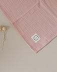 Organic Muslin Swaddle Set - Wildflowers/Dusty Rose
