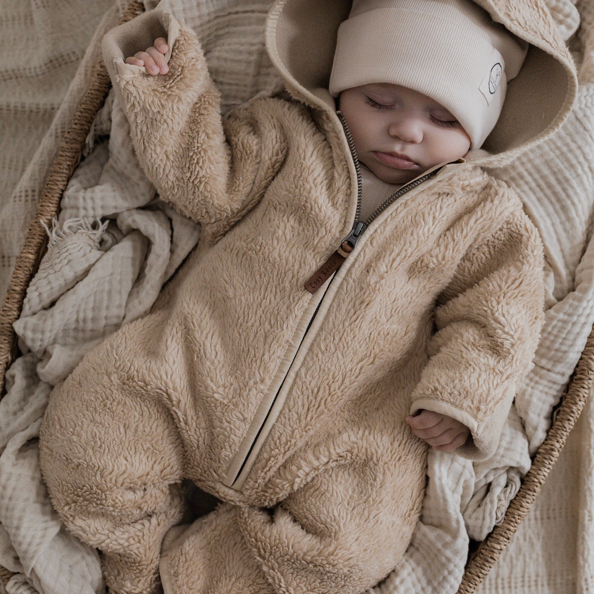 Organic Teddy Overall - Cream