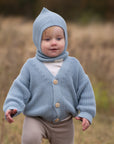 Organic Knit Balaclava - Dusty Blue