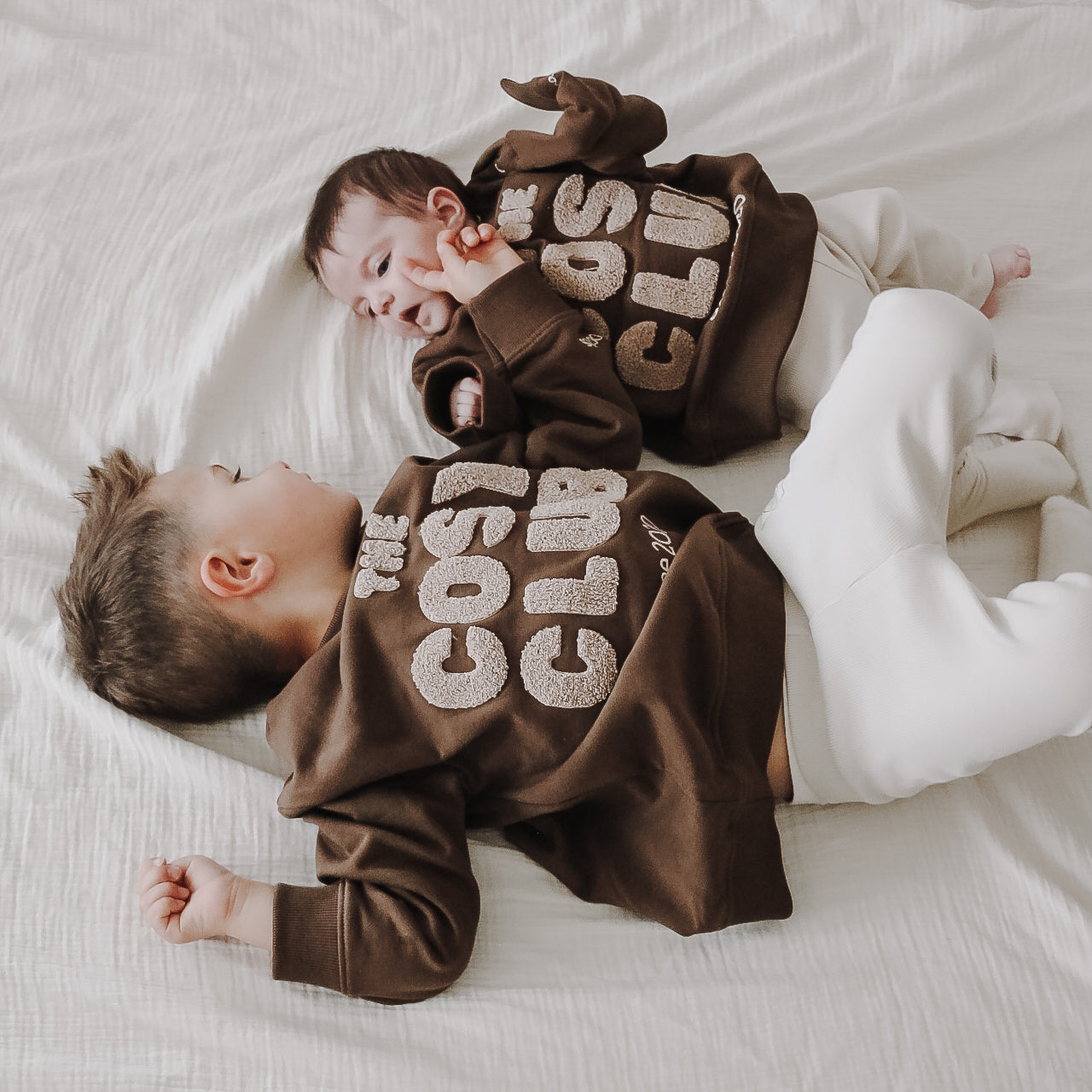 Family Sweatshirt - Chocolate Brown - The Cosy Club