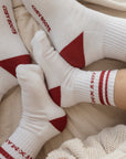 Organic Socks - Cosy Christmas - Red