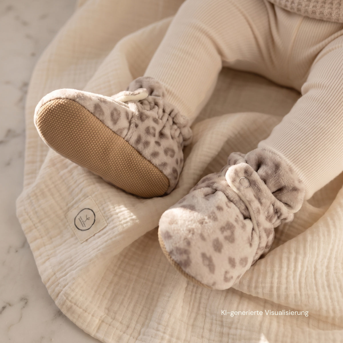 Organic Nicky Booties - Leo Macchiato