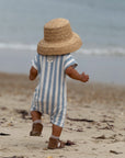 Organic Terry Onesie - Blue Striped