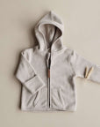 Organic Fleece Jacket - Taupe Melange