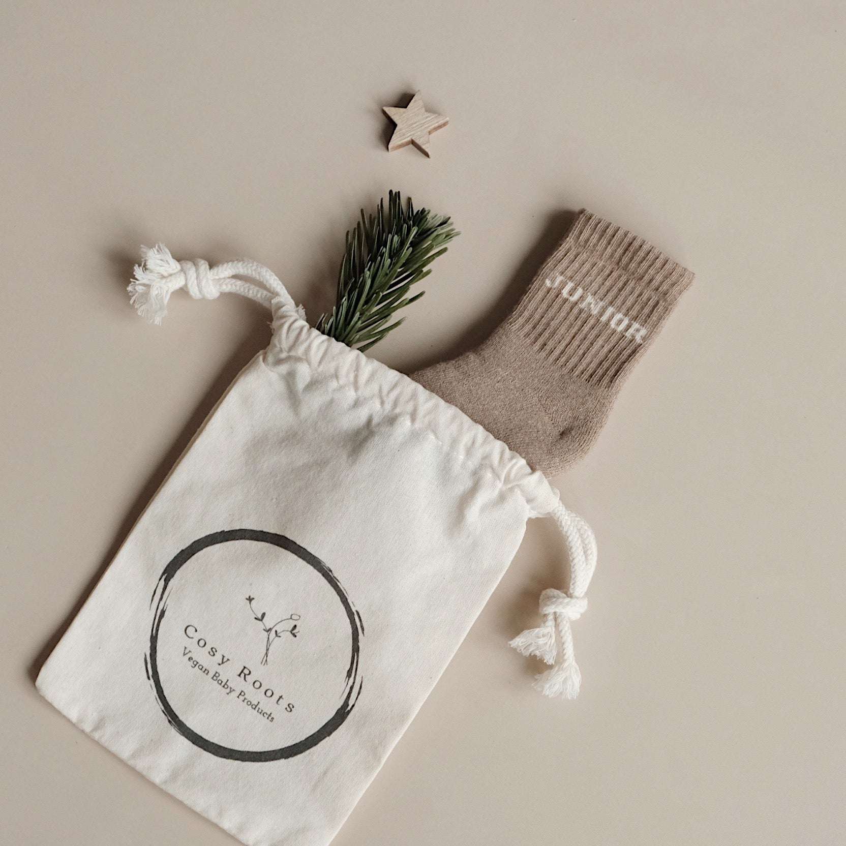 Organic Socks - JUNIOR - Caramel
