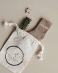 Organic Socks - JUNIOR - Caramel