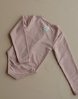 Sustainable UV Longsleeved Bathing Suit - Dusty Rose (UV STANDARD 801)