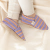 Vegan Shoes - Sunset Sorbet (lavender/orange striped)
