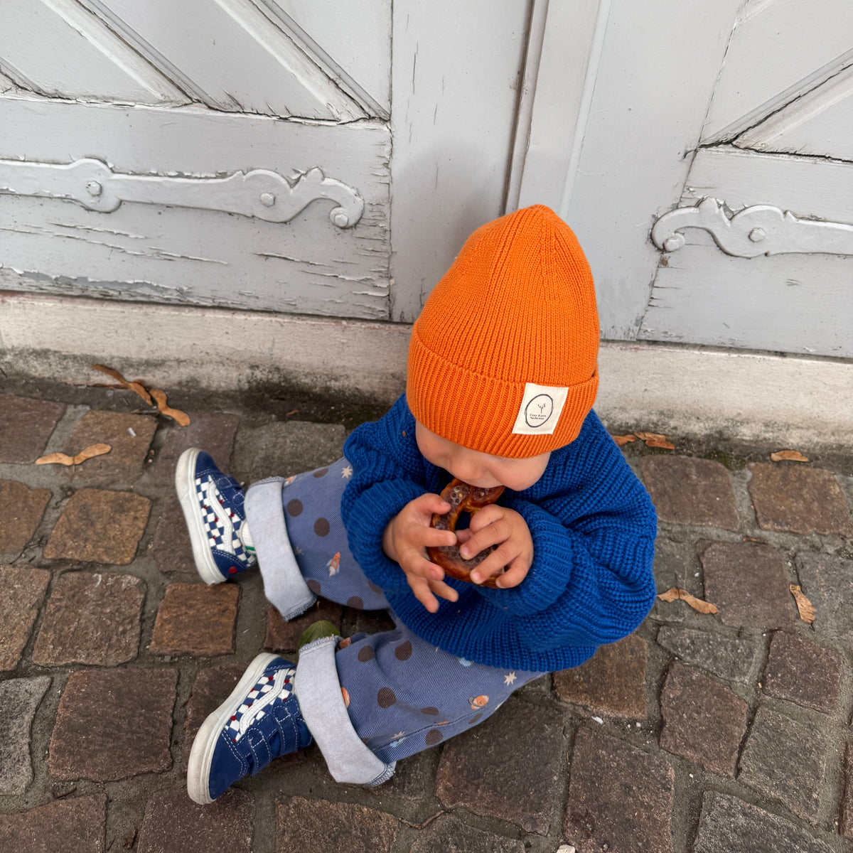 GOTS Organic Knit Beanie - Pumpkin Orange