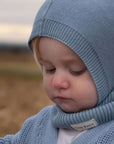 Organic Knit Balaclava - Dusty Blue