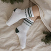 Organic Socks - Cosy Christmas - Green