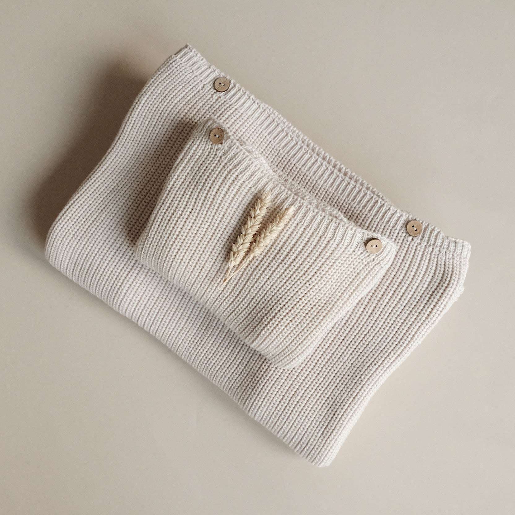 Organic Oversize Knit Pulli - MUM - Sand