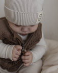 Organic Teddy Vest - Mocha