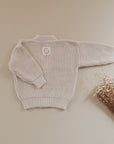 Organic Knit Cardigan - Sand