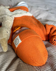 GOTS Organic Oversize Knit Pulli - Pumpkin Orange