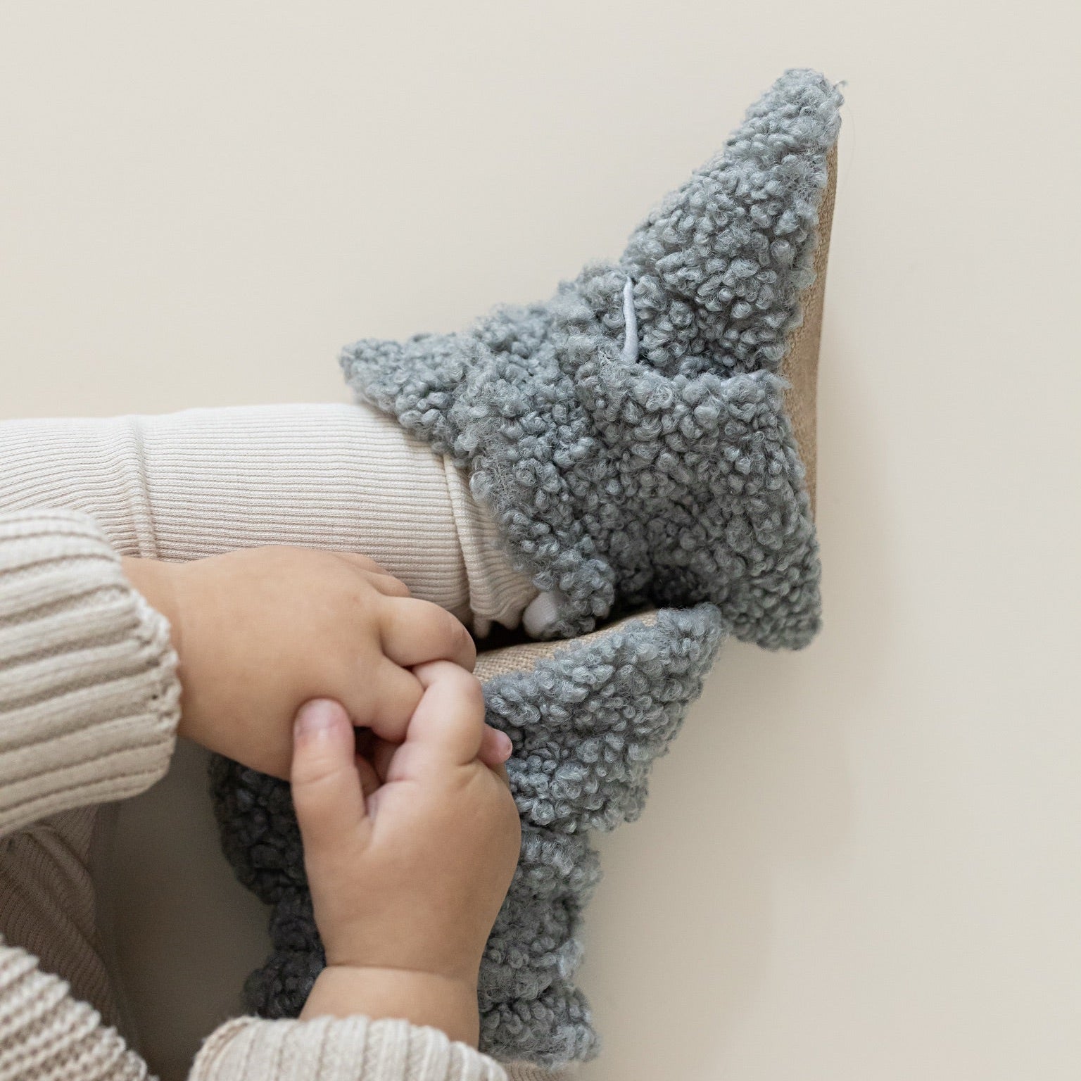 Teddy Booties - Grey