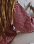 Organic Oversize Knit Pulli - MUM - Dusty Rose