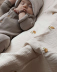 Organic Muslin Swaddle - Pure Lemon - 120x120cm