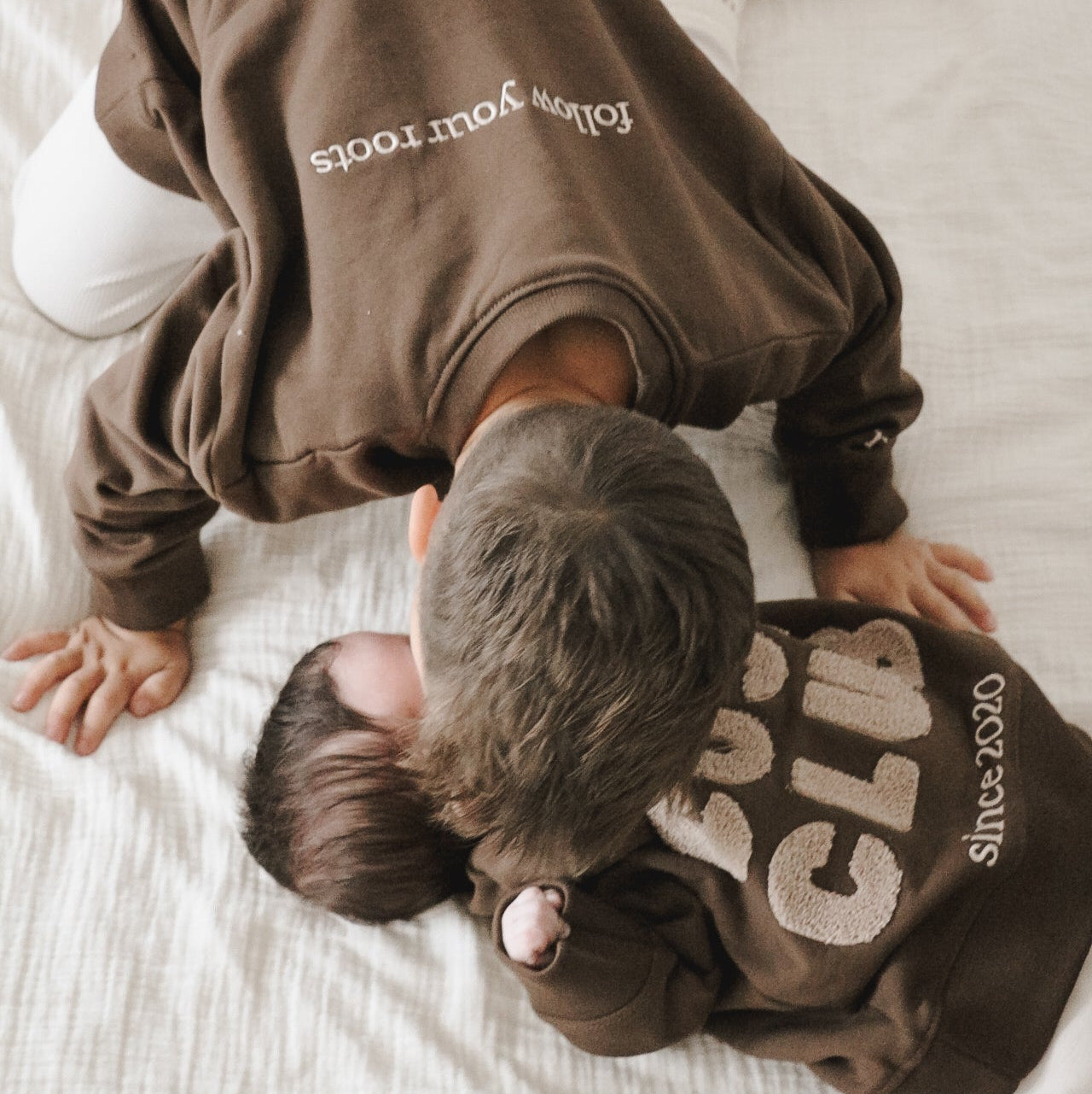 Family Sweatshirt - Chocolate Brown - The Cosy Club
