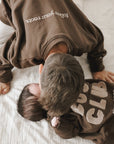 Family Sweatshirt - Chocolate Brown - The Cosy Club