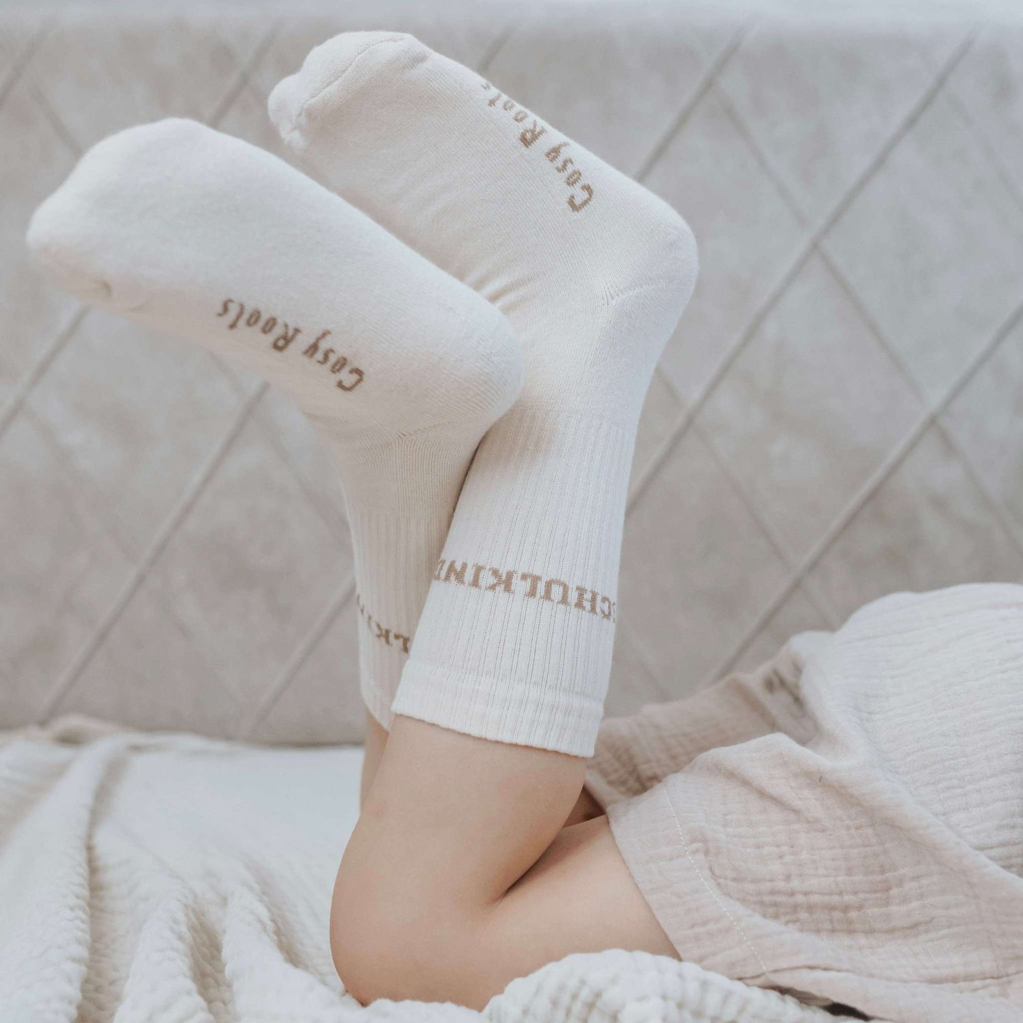 Organic Socks - SCHOOL CHILD - Sand