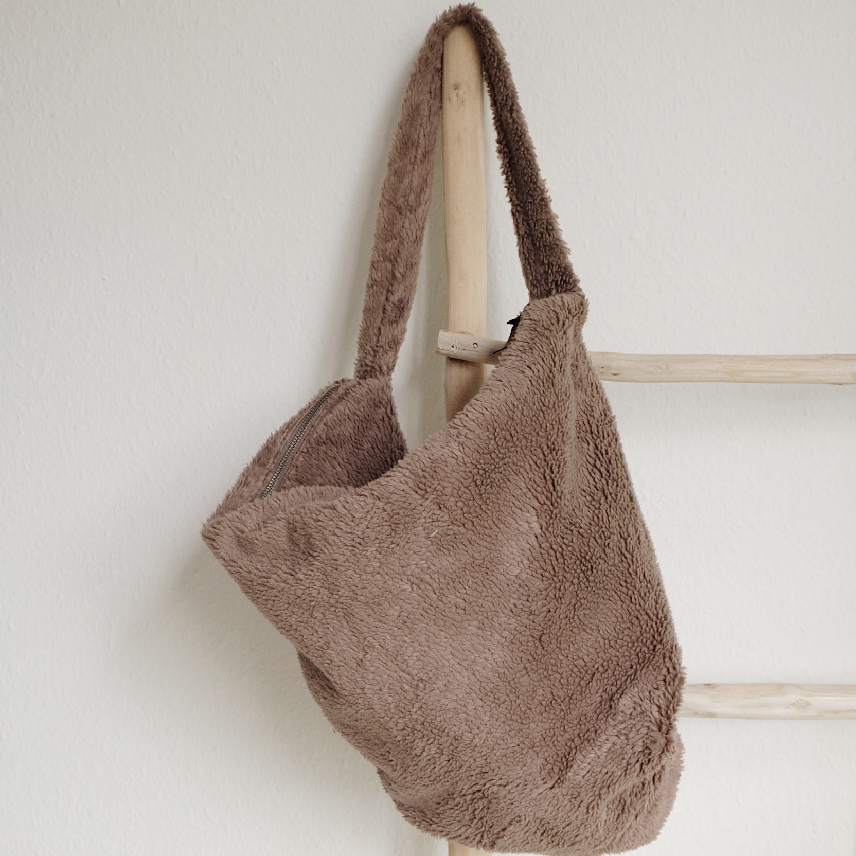 Organic Teddy Mum Bag - Mocha