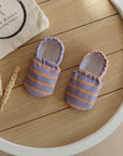 Vegan Shoes - Sunset Sorbet (lavender/orange striped)