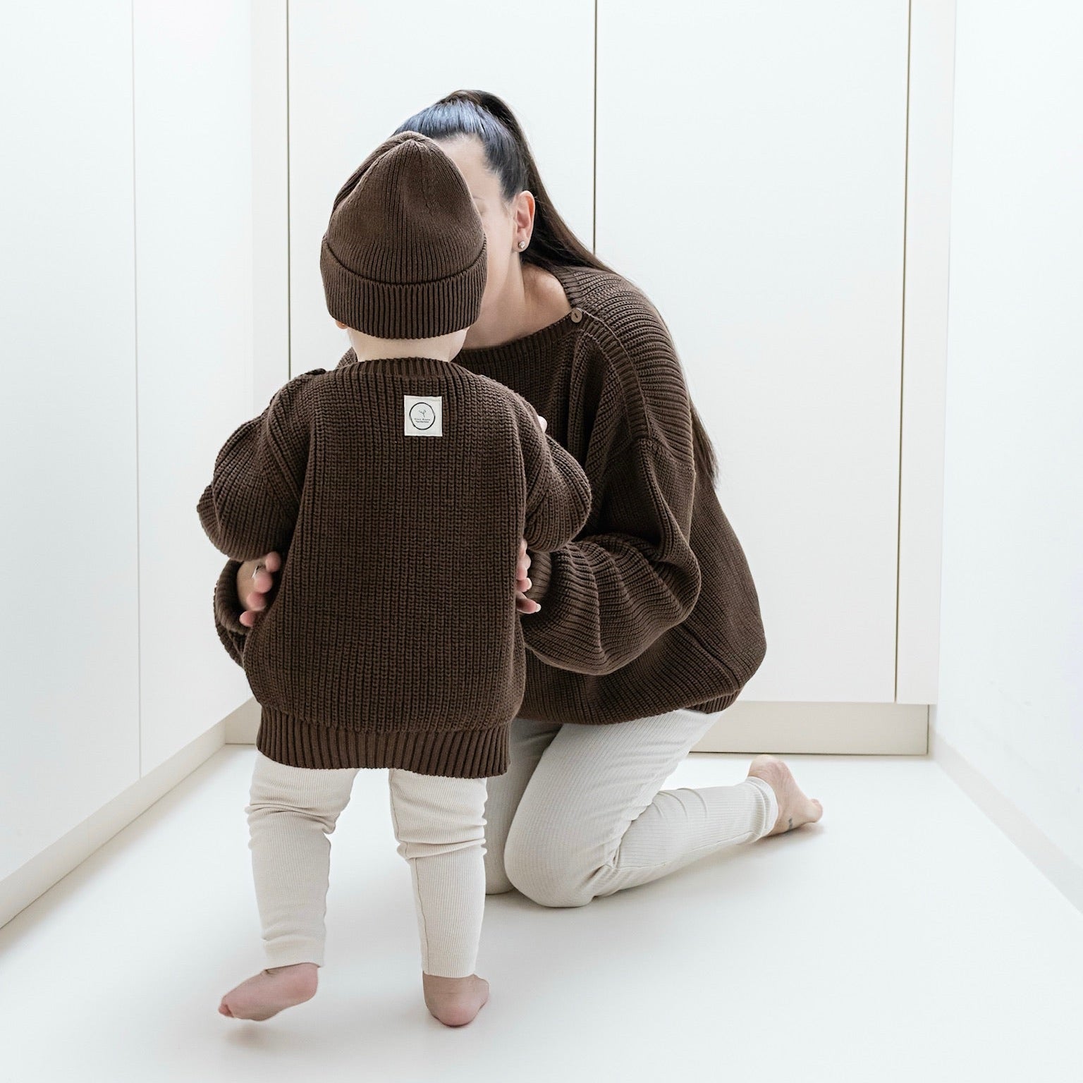 Organic Knit Pulli - MUM - Chocolate - REGULAR FIT