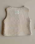 Organic Teddy Vest - Cream - SALE