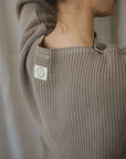 Organic Oversize Knit Pulli - MUM - Caramel