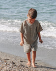 Organic Muslin Shorts - Khaki