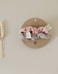 Organic Muslin Scrunchies - Dusty Rose/Caramel