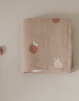 Organic Muslin Swaddle Set - Pure Apple/Sand