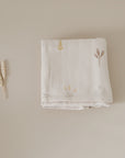 Organic Muslin Swaddle - Wildflowers -120x120cm