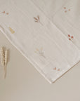 Organic Muslin Swaddle Set - Wildflowers/Dusty Rose