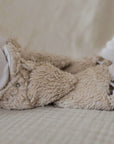 Organic Teddy Booties - Cream - SALE