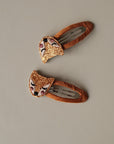 Hair Clips - Tiny Fox - Pack of 2