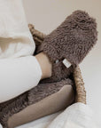 Organic Teddy Shoes - Mocha - SALE