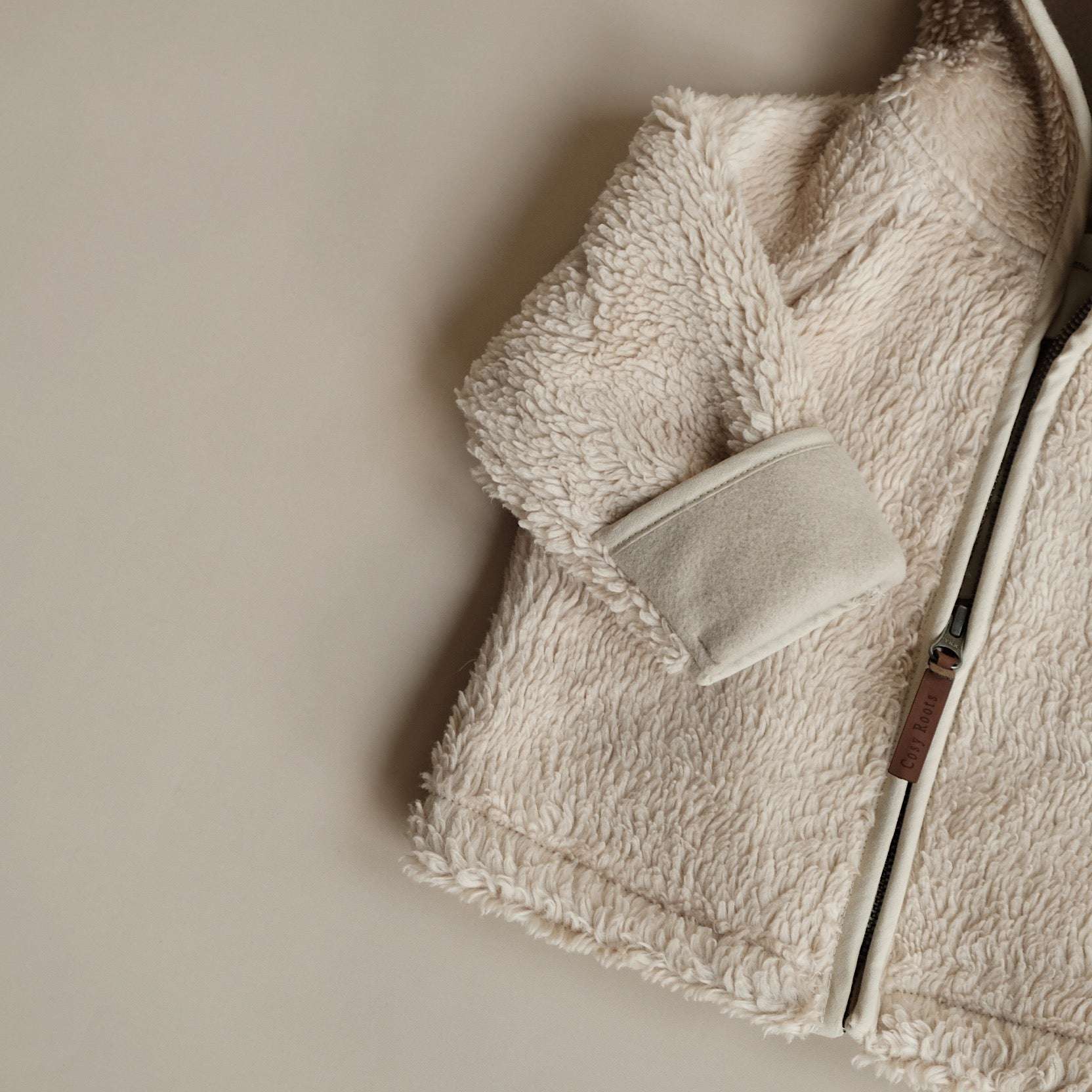 Organic Teddy Jacket - Cream - SALE