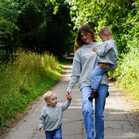 Family Sweatshirt - Mum - Grey Melange