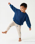 GOTS Organic Rib Leggings - Blueberry