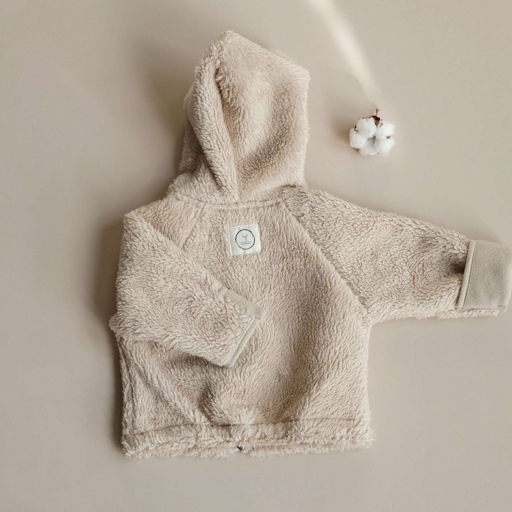 Organic Teddy Jacket - Cream - SALE