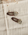 Hair Clips - Leo Hearts - Pack of 2