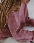 Organic Oversize Knit Pulli - MUM - Dusty Rose