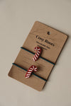 Hair Ties - Candy Cane - Pack of 2